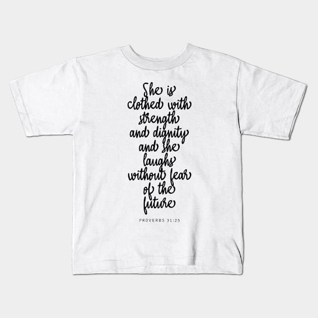 Proverbs Kids T-Shirt by cbpublic